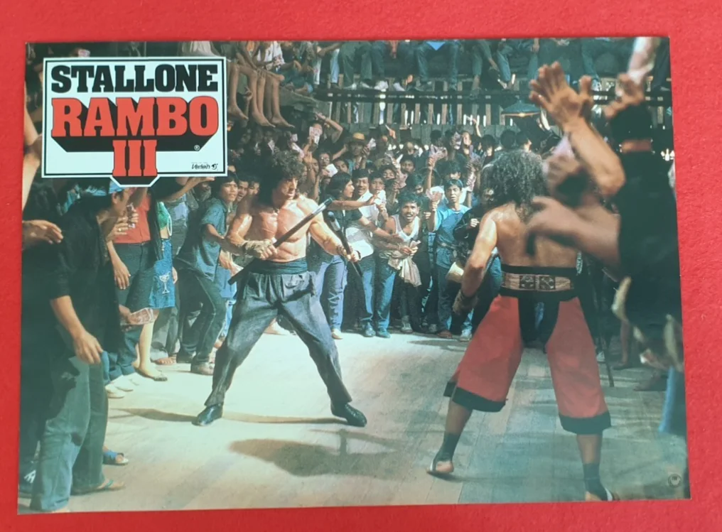 Rambo III (1988) Original German Lobby Cards Set of 16 30x21cm Glossy Stallone, изображение 5