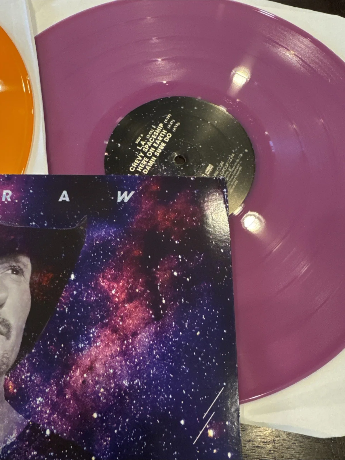 Tim McGraw Signed Here On Earth Colored Vinyl Record Album LP Country LEGEND RAD, image 3
