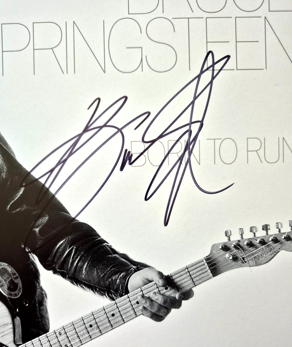 Bruce Springsteen — BRUCE SPRINGSTEEN SIGNED AUTO BORN TO RUN ALBUM RARE BORN IN THE USA JSA LOA, изображение 2