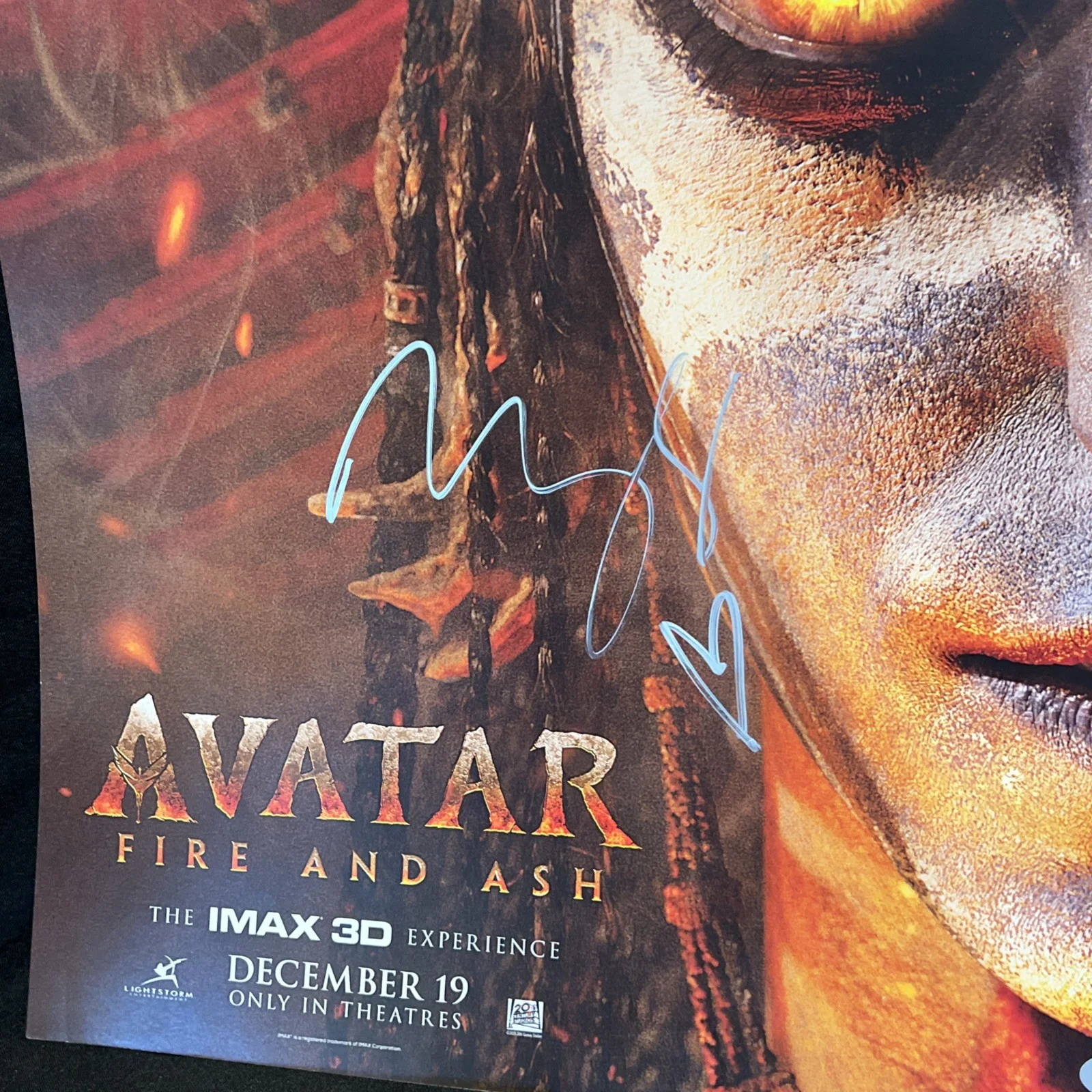 Miley Cyrus — Miley Cyrus Signed Autograph AVATAR Original Movie Poster PSA /DNA Authentic, изображение 2