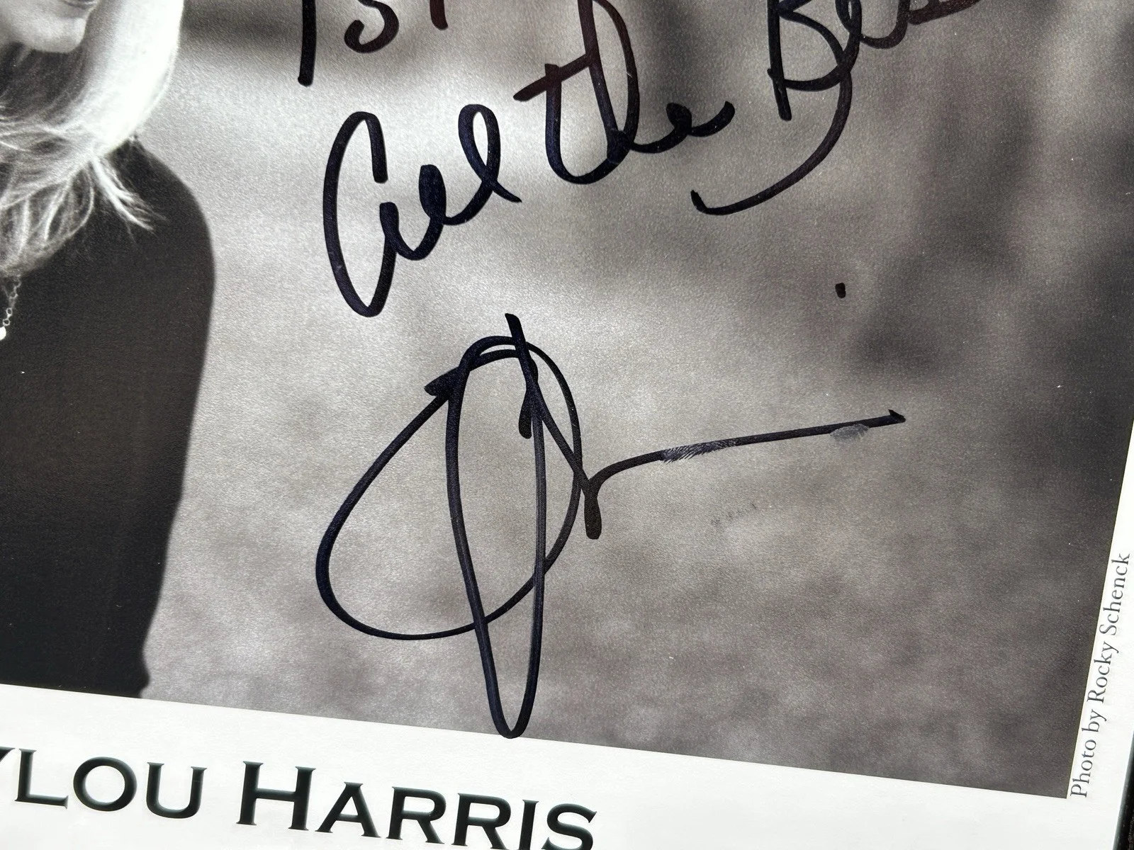 Emmylou Harris — EMMYLOU HARRIS SIGNED PHOTO & PAPER Original Autograph JSA COA Musician Actress, image 3