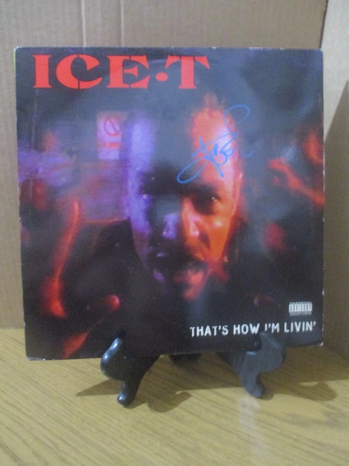 ICE-T BODY COUNT/LAW AND ORDER AUTHENTIC AUTOGRAPHED/SIGNED VINYL 12" RECORD, image 2