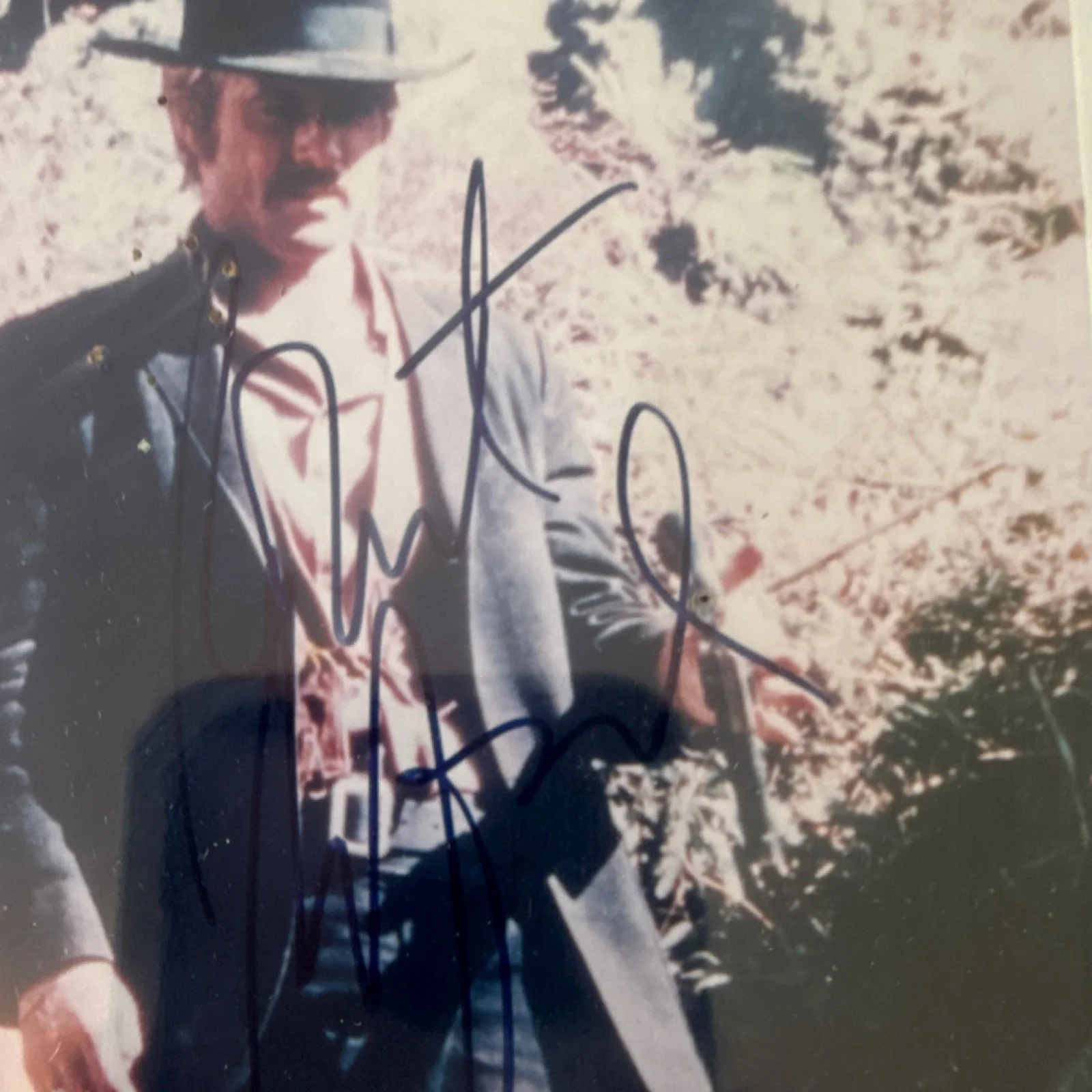 Original Signed Movie Photograph - Two Men Outdoors Scene, image 2