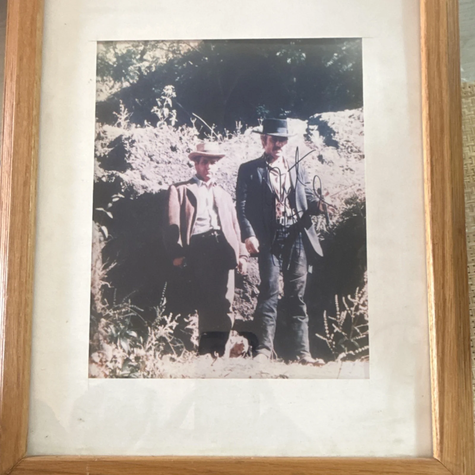 Original Signed Movie Photograph - Two Men Outdoors Scene, image 3