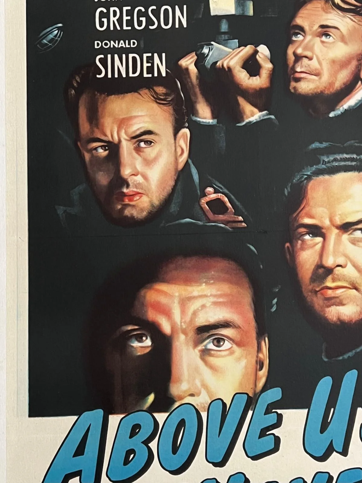 Above Us The Waves Original US One Sheet LINEN BACKED Film Poster 1956 27x41", image 2