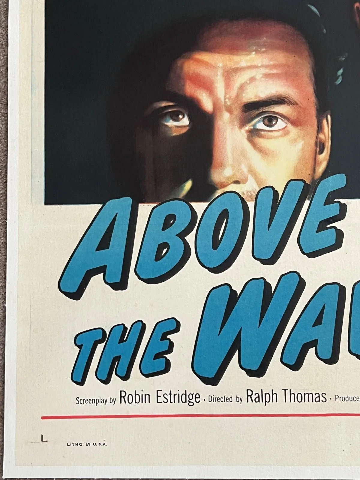 Above Us The Waves Original US One Sheet LINEN BACKED Film Poster 1956 27x41", image 5
