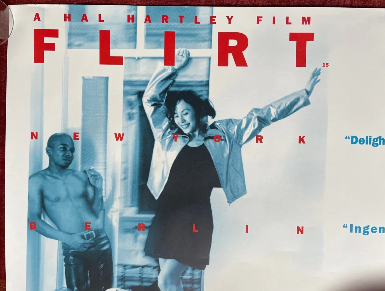 FLIRT (1995) Original UK Quad Movie Poster Hal Hartley Director, изображение 2