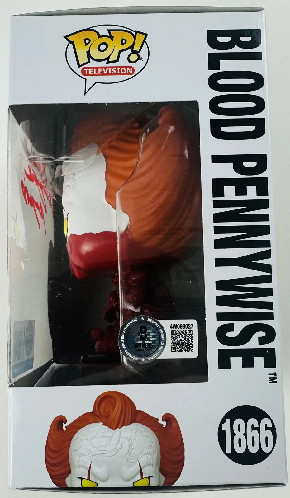 Dustin Faith — Dustin Faith Signed Blood Pennywise Funko 1866 Welcome to Derry Autograph BAS 27, изображение 2