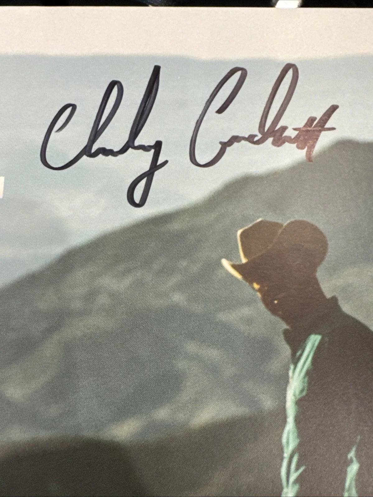 CHARLEY CROCKETT SIGNED THE MAN WACO VINYL RECORD LP Order Confimation Autograph, image 2