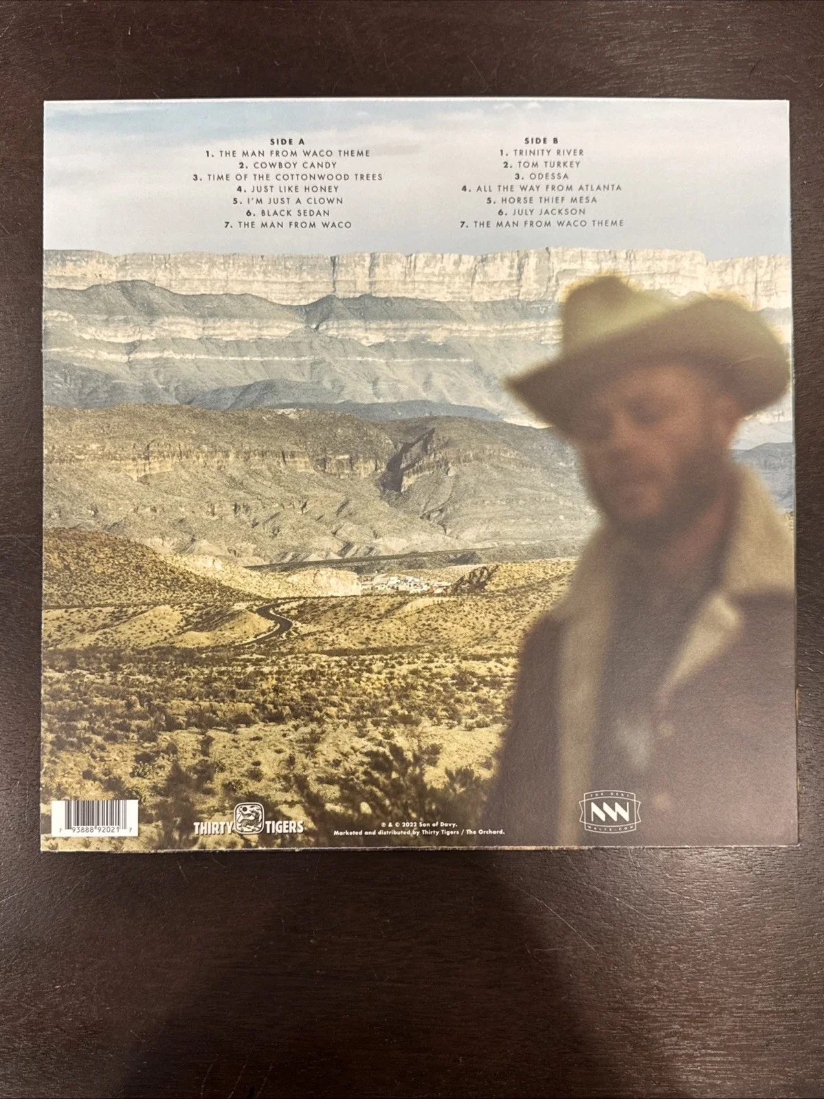 CHARLEY CROCKETT SIGNED THE MAN WACO VINYL RECORD LP Order Confimation Autograph, image 3