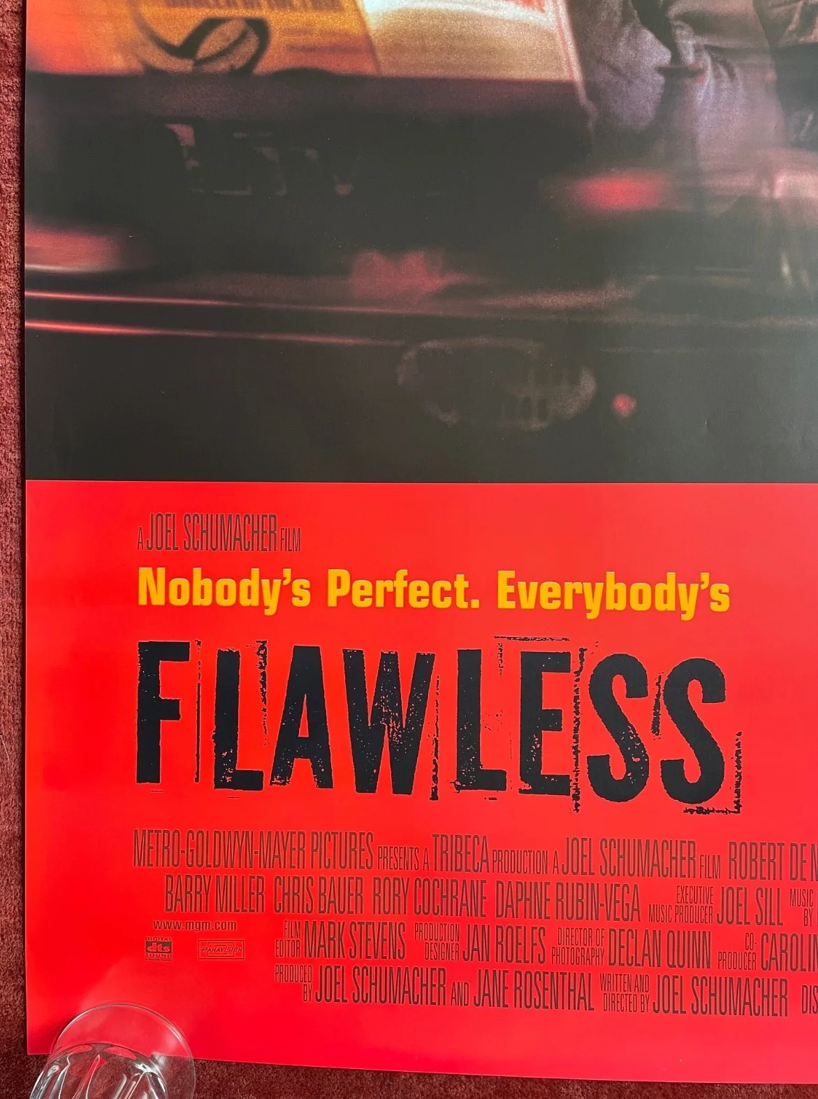 FLAWLESS (1999) Original UK One Sheet Movie Poster Robert De Niro, image 4