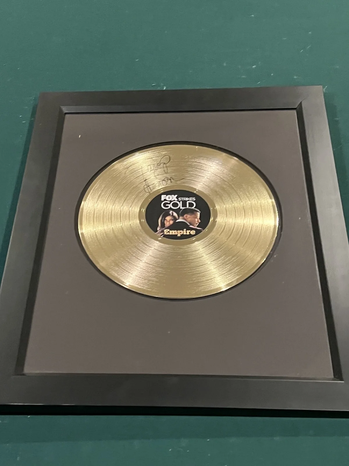Taraji P. Henson — RARE FOX NETWORK "Empire "Gold Record Plaque Signed by Taraji P. Henson-