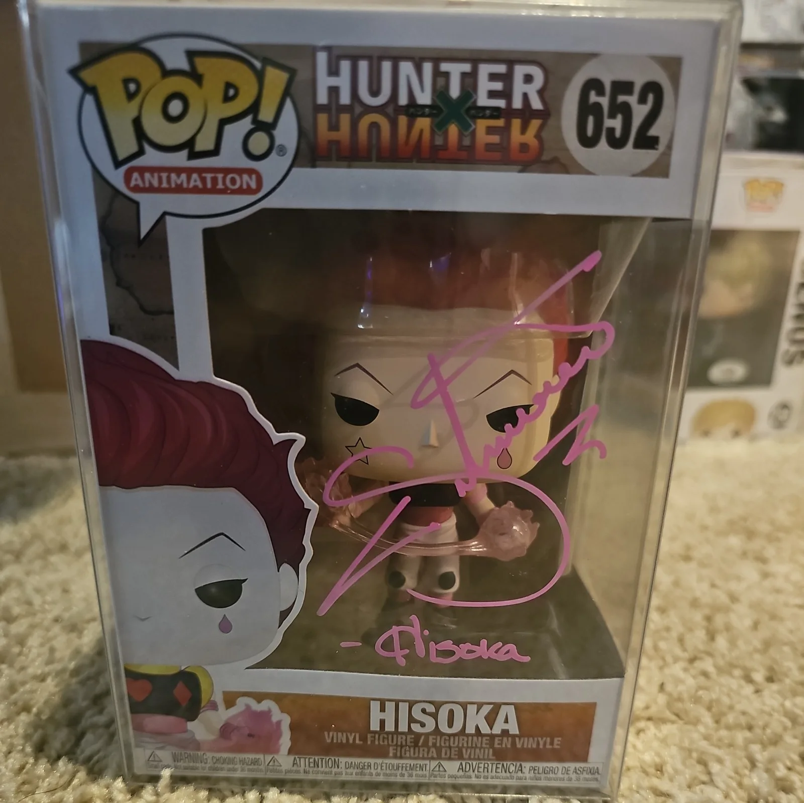 KEITH SILVERSTEIN — KEITH SILVERSTEIN Signed HUNTER X HUNTER HISOKA FUNKO POP Vinyl no COA