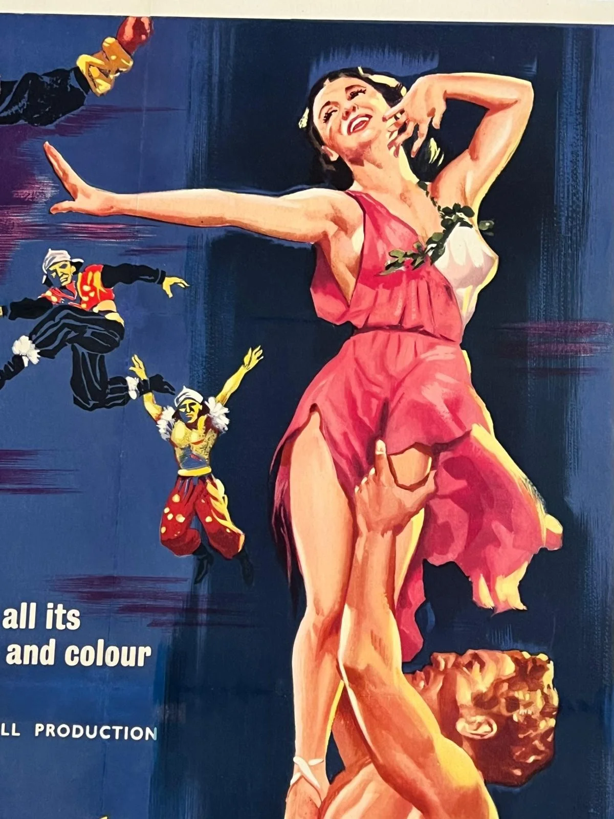 The Bolshoi Ballet Original British UK One Sheet LINEN BACKED Film Poster 1957, изображение 5