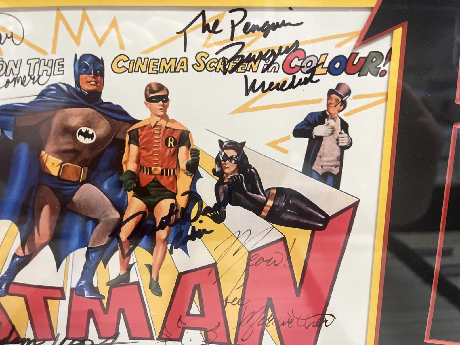 Adam West, Burt Ward, Burgess Meredith, Frank Gorshin — Batman Signed Cast West, Ward , Romero, Gorshin, Meredith An Meriwether!, image 4