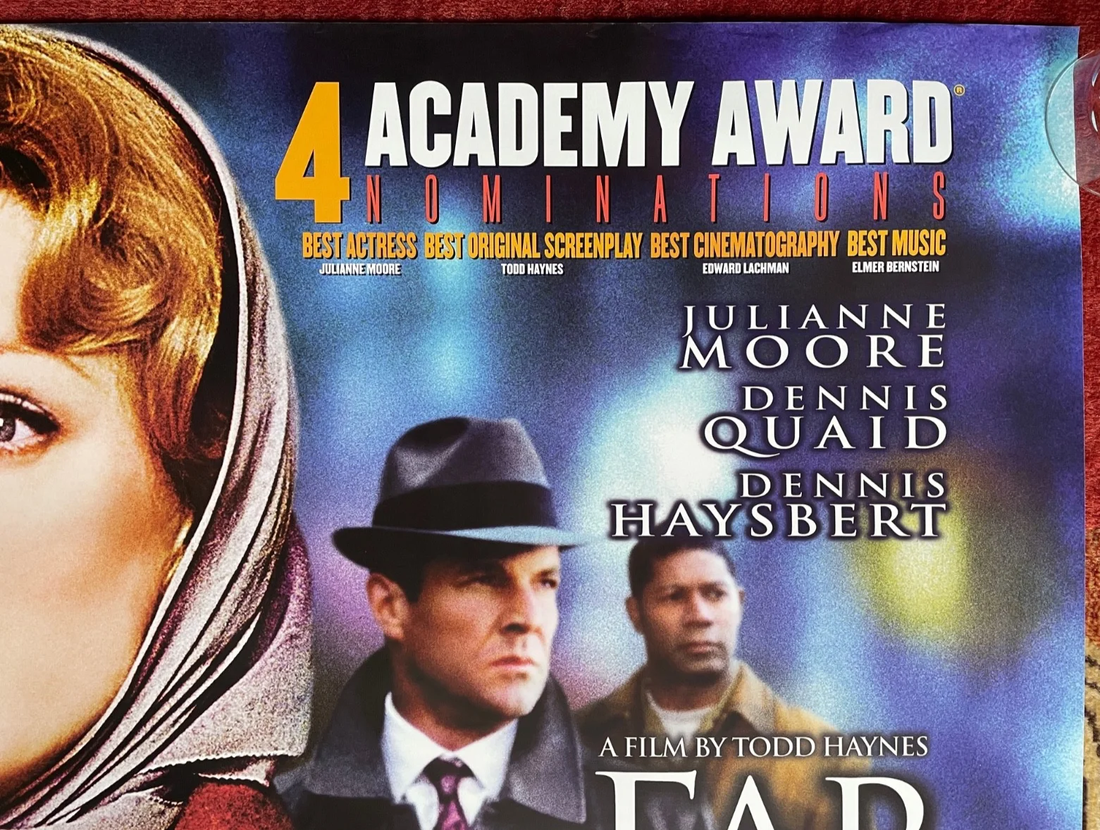 FAR FROM HEAVEN (2002) Original UK Quad Movie Poster Julianne Moore, изображение 3