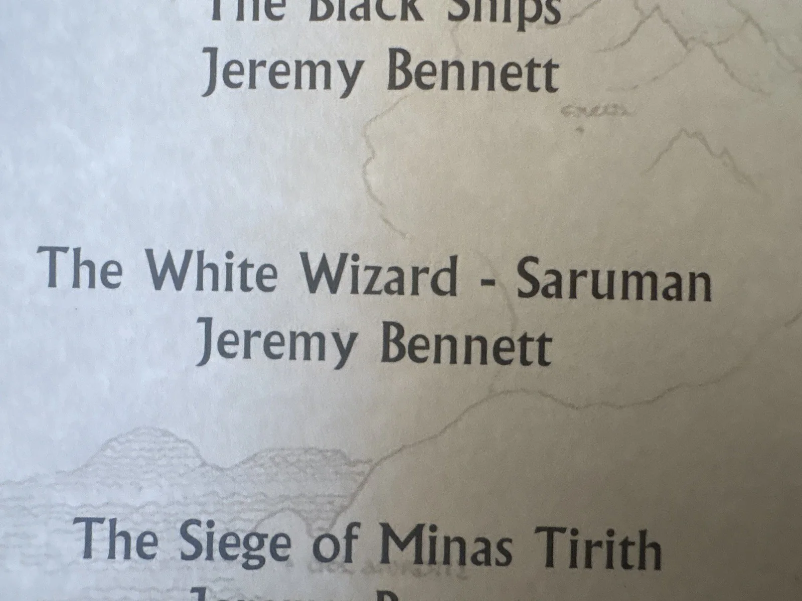 Rare Lord Of The Rings Concept art print The White Wizard Saruman Jeremy Bennett, изображение 2