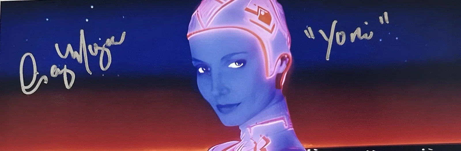 CINDY MORGAN Signed TRON 11x14 Photo "Yori" Autograph #2 ~ Beckett BAS, image 2