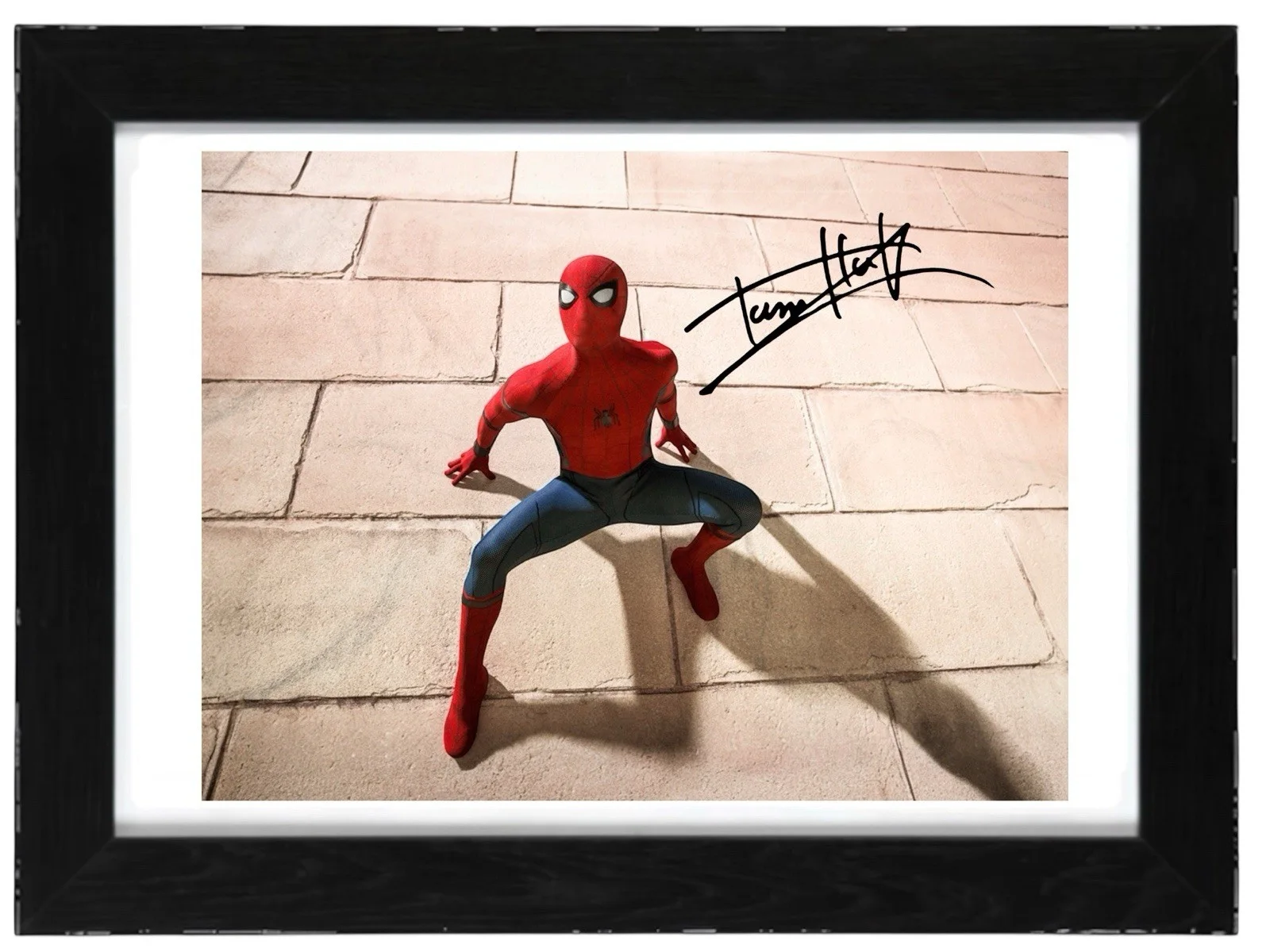 Tom Holland Signed Autograph PHOTO Pre Print Film 6x4/A4/A4 Framed Spiderman, изображение 2