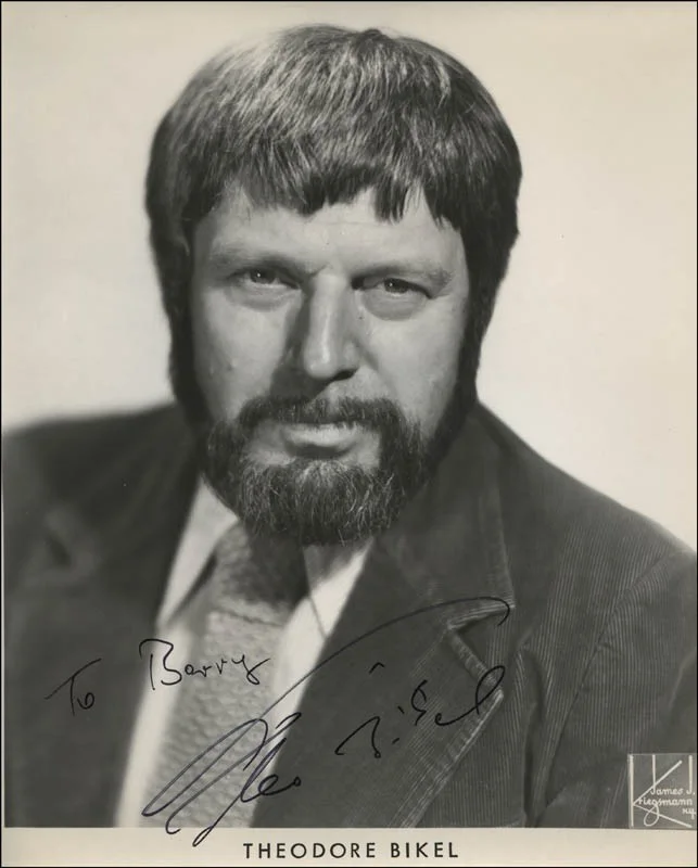 Theodore Bikel — THEODORE BIKEL - INSCRIBED PRINTED PHOTOGRAPH SIGNED IN INK