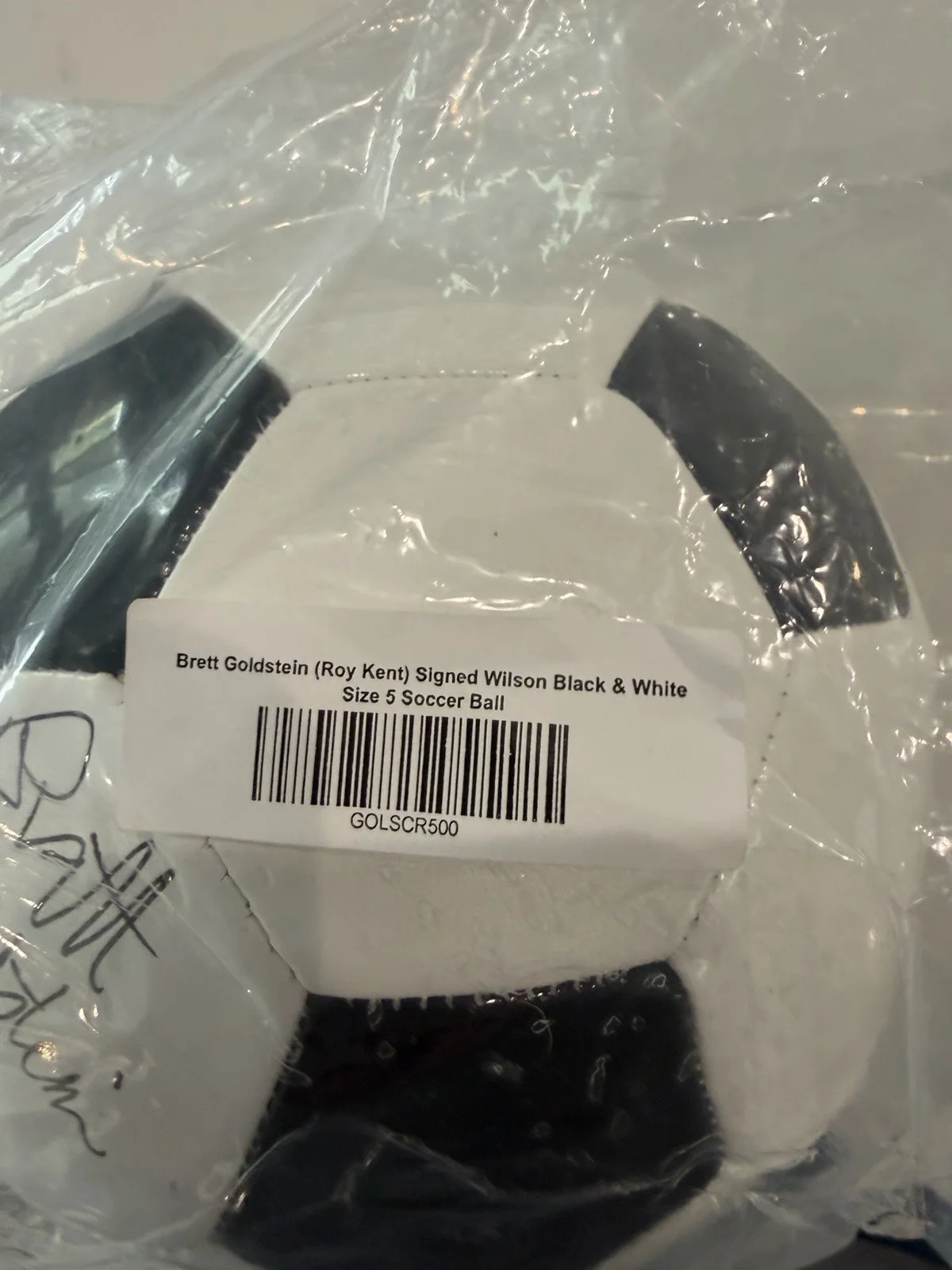 Brett Goldstein — Brett Goldstein (Roy Kent) Signed Wilson Sz-5 Soccer Ball (Ted Lasso) SS COA 🔥, изображение 4