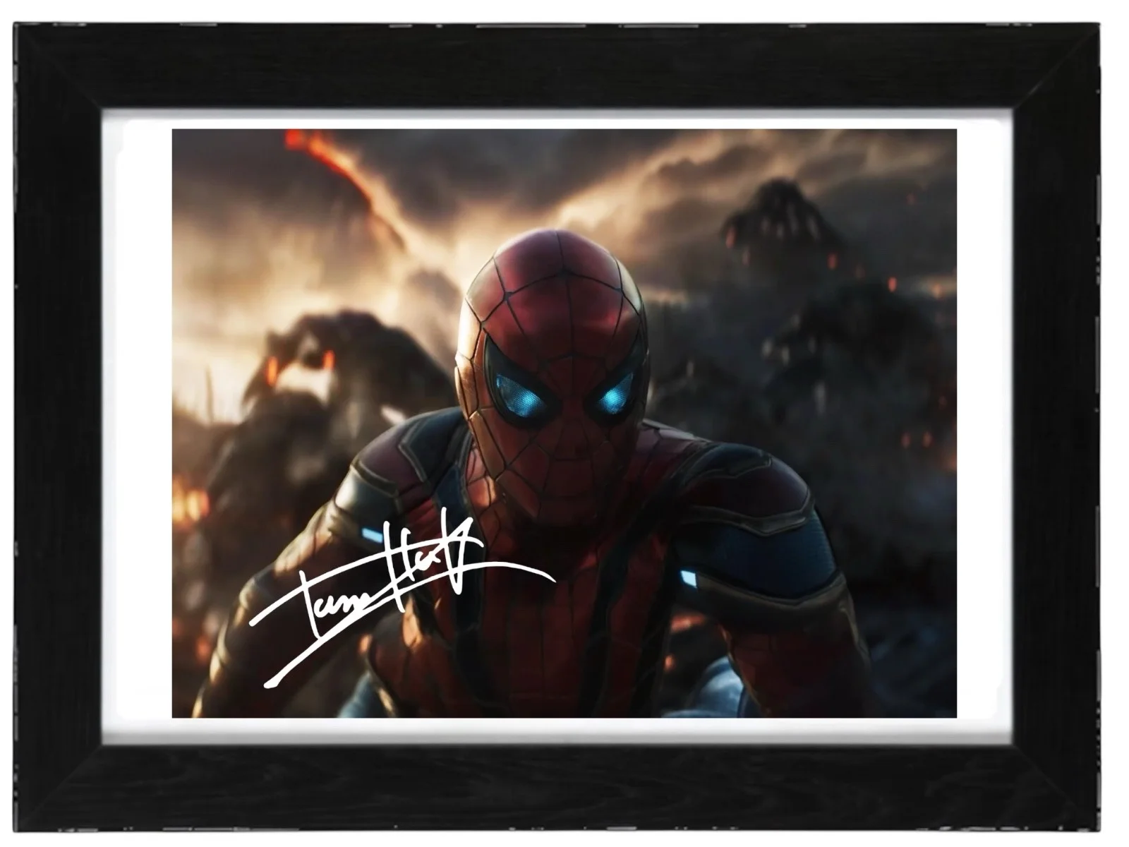 Tom Holland Signed Autograph PHOTO Pre Print Film 6x4/A4/A4 Framed Spiderman, изображение 3