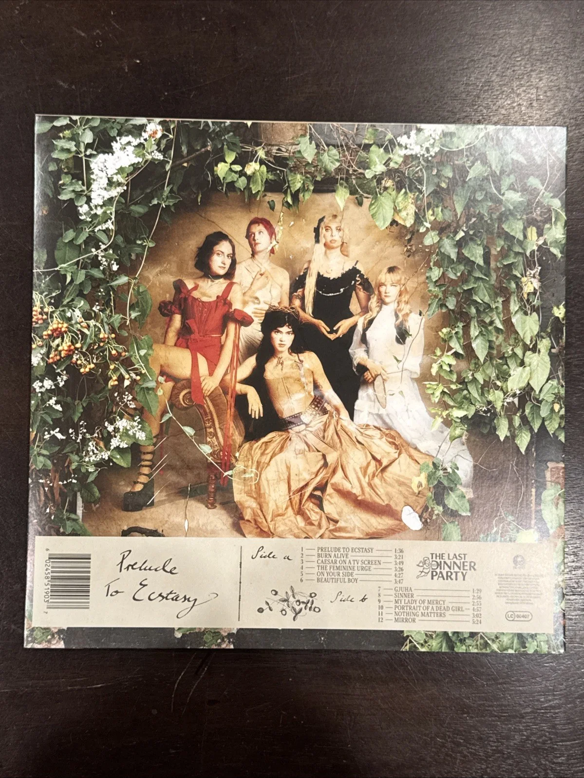 LAST DINNER PARTY SIGNED 'PRELUDE TO ECSTACY' VINYL RECORD Free Poster Autograph, image 2