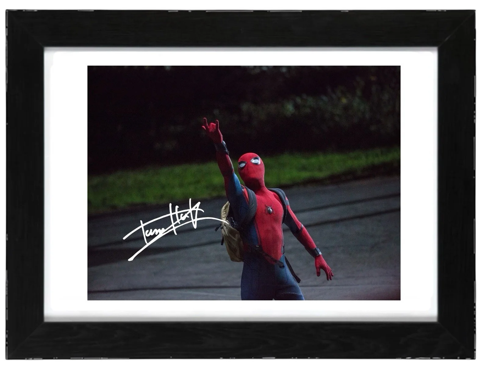 Tom Holland Signed Autograph PHOTO Pre Print Film 6x4/A4/A4 Framed Spiderman, изображение 2