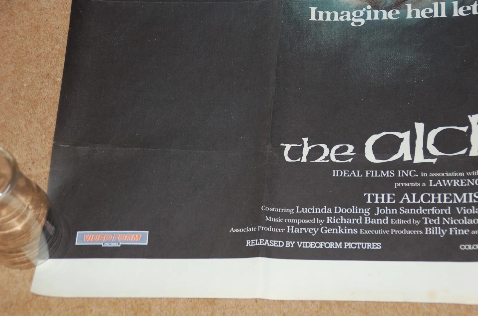 CHARLES BAND'S THE ALCHEMIST (1983) - ORIG. UK QUAD POSTER - FINE COND., изображение 4