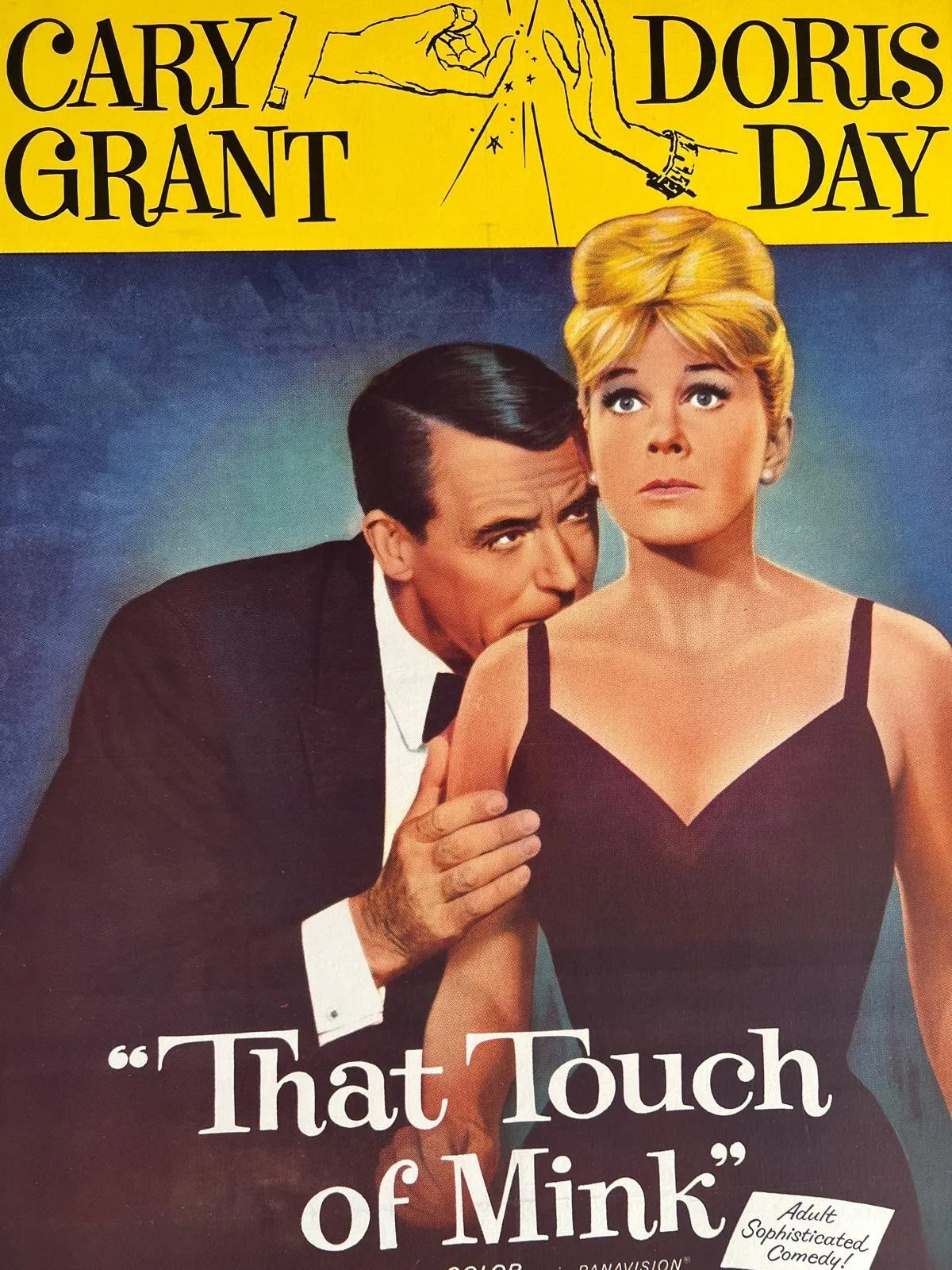 That Touch of Mink Original US One Sheet LINEN BACKED 1962 Film Poster Day/Grant, изображение 2