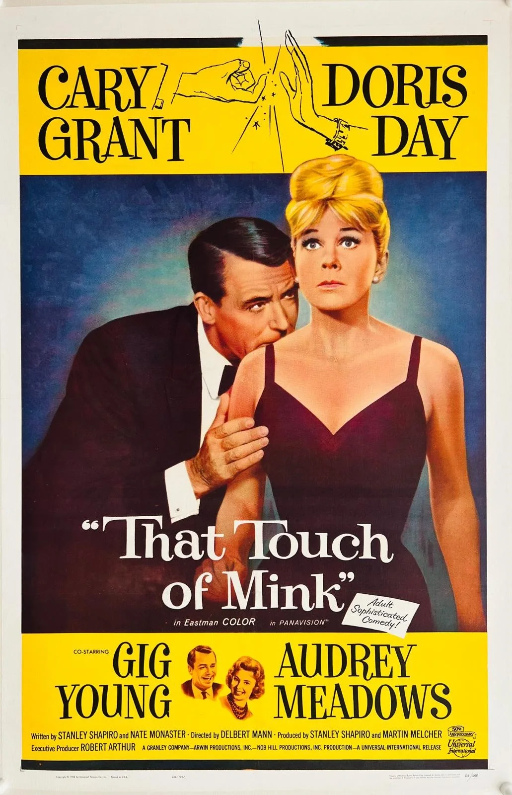 That Touch of Mink Original US One Sheet LINEN BACKED 1962 Film Poster Day/Grant, изображение 5