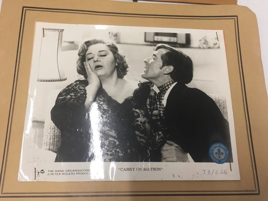 original carry on matron lobby cards x2, image 2