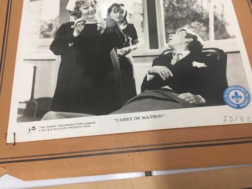 original carry on matron lobby cards x2, image 4