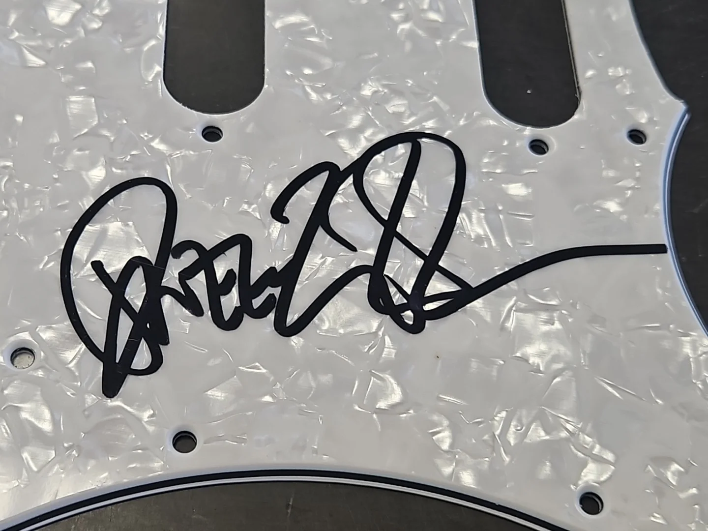 DWEEZIL ZAPPA SIGNED GUITAR ELECTRIC PICK GUARD FULL SIGNATURE JSA FRANK 'S SON, image 3