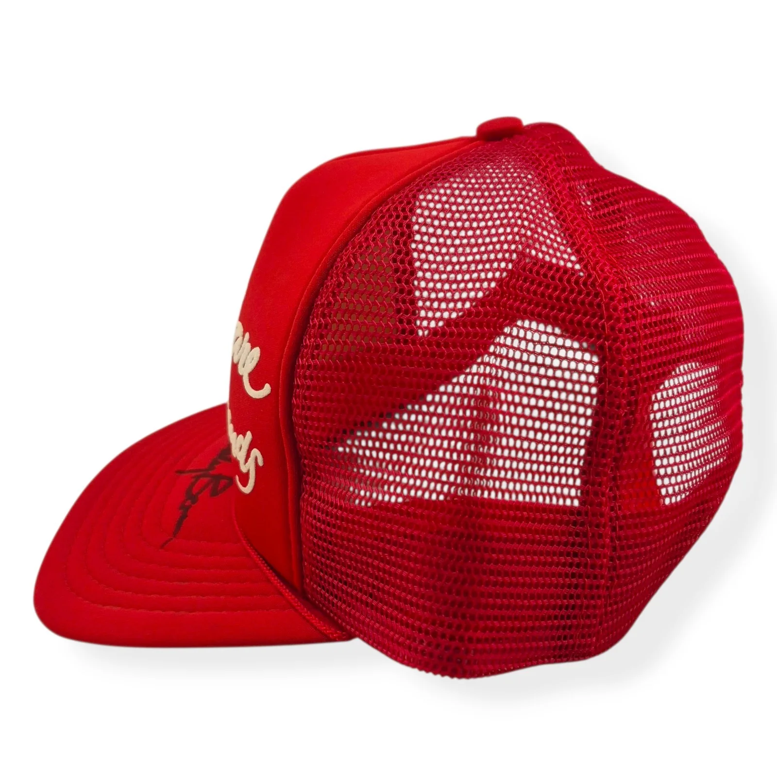 Vintage Bobby Bare and Friends Red Trucker Hat Snapback Autographed Signed, image 4