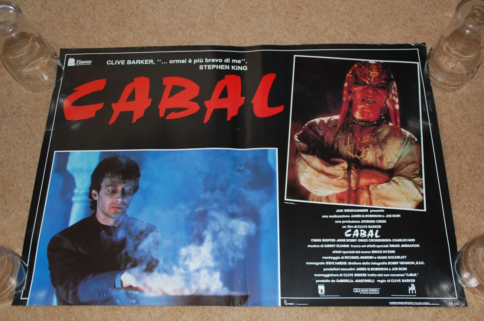 CABAL (NIGHTBREED) (1990) - RARE ORIG. ITALIAN FOTOBUSTA POSTER SET, изображение 2