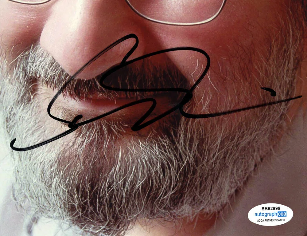 SALMAN RUSHDIE — Salman Rushdie signed Autographed 8x10 Photo EXACT PROOF Satanic Verses ACOA COA, изображение 5