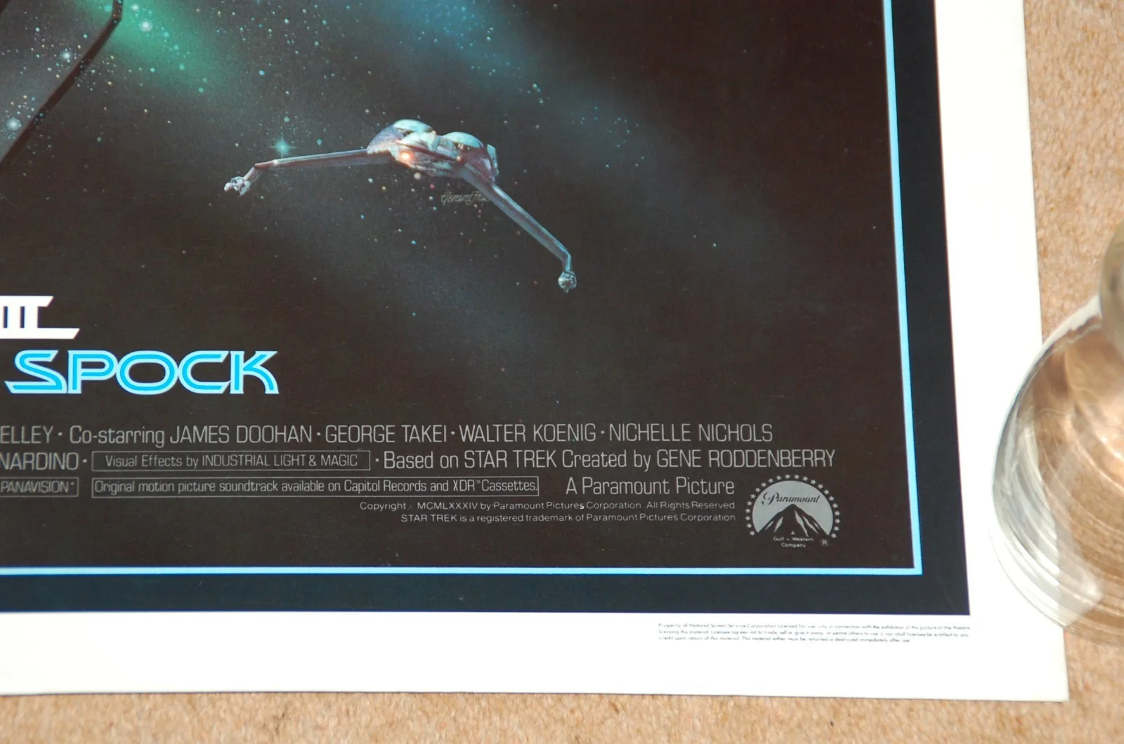 STAR TREK III: THE SEARCH FOR SPOCK (1984) - ORIG. ROLLED US HALF-SHEET POSTER, изображение 5
