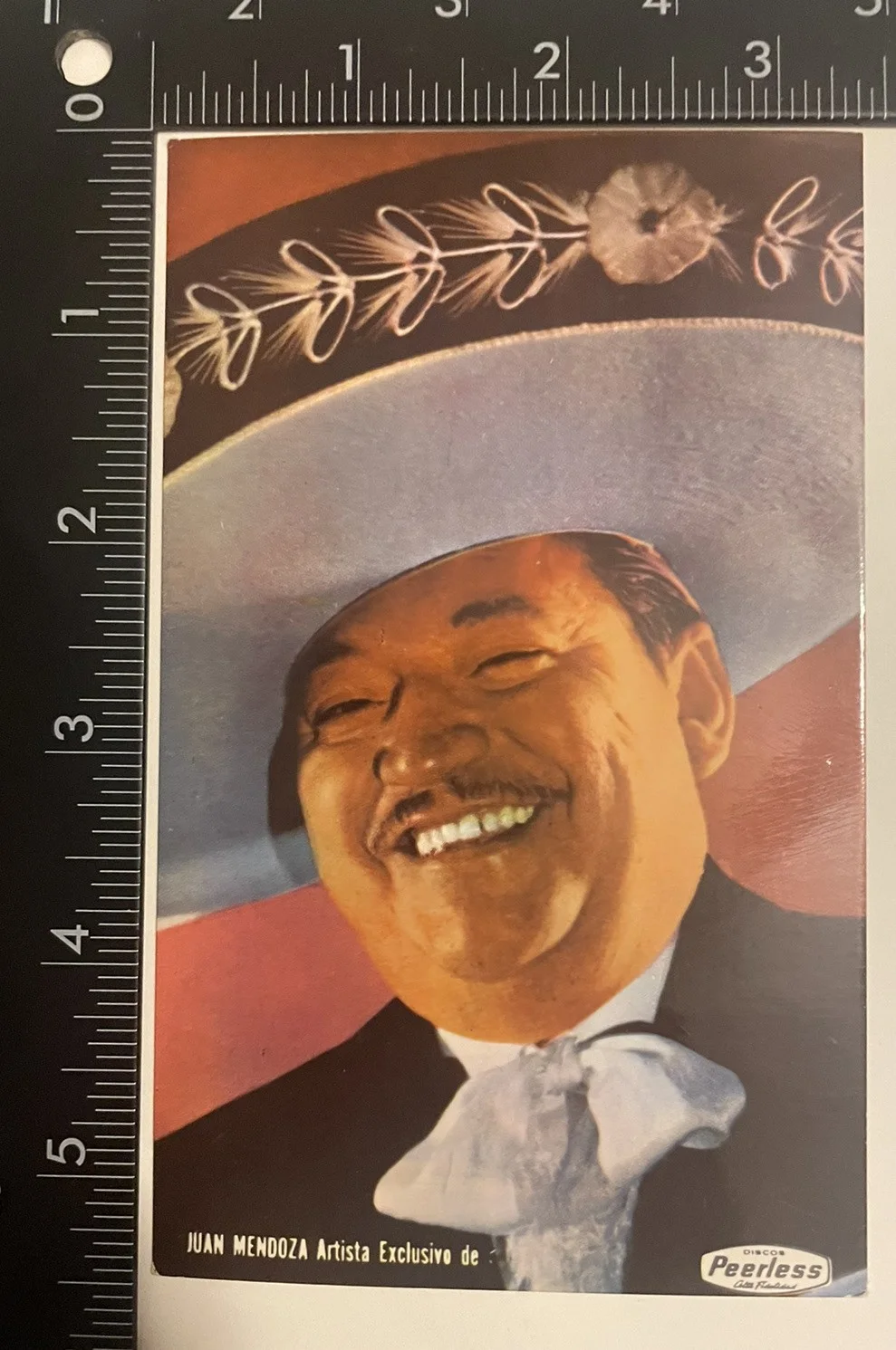 Juan Mendoza Autographed Promotional Card Mexican Singer Mariachi Rancheras A1, image 2