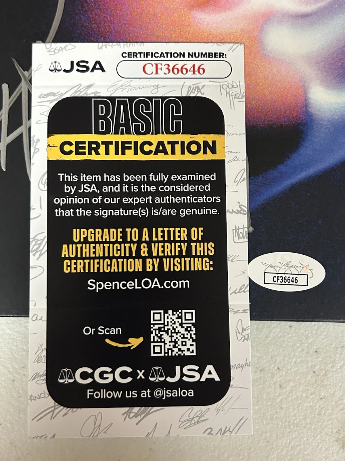 STARSET AUTOGRAPHED SIGNED 12" 2LP HORIZONS VINYL ALBUM WITH JSA COA # CF36646, image 4