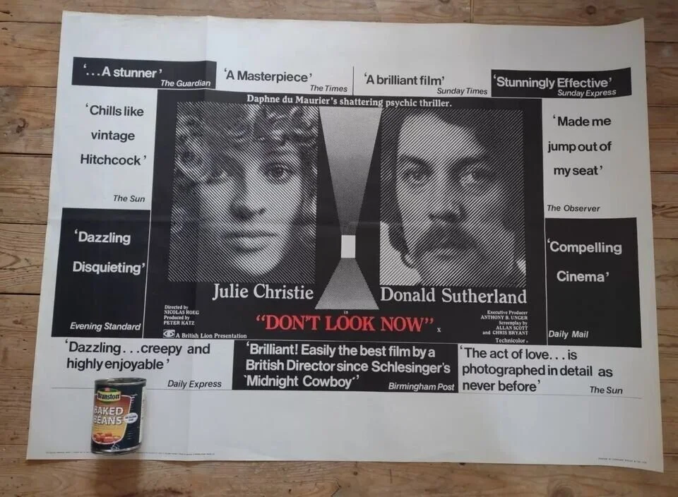 Don't Look Now 1973 Original UK Quad Poster Nicolas Roeg Donald Sutherland, изображение 5