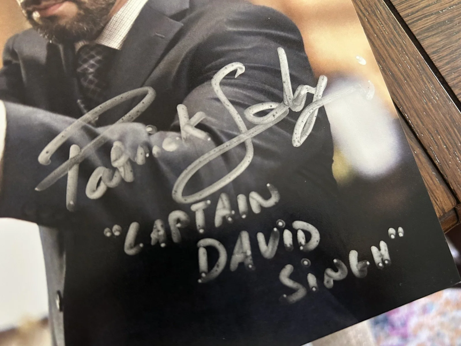 Patrick Sebongui Flash Signed Autograph 8x10 Photo actor homeland 300, image 2