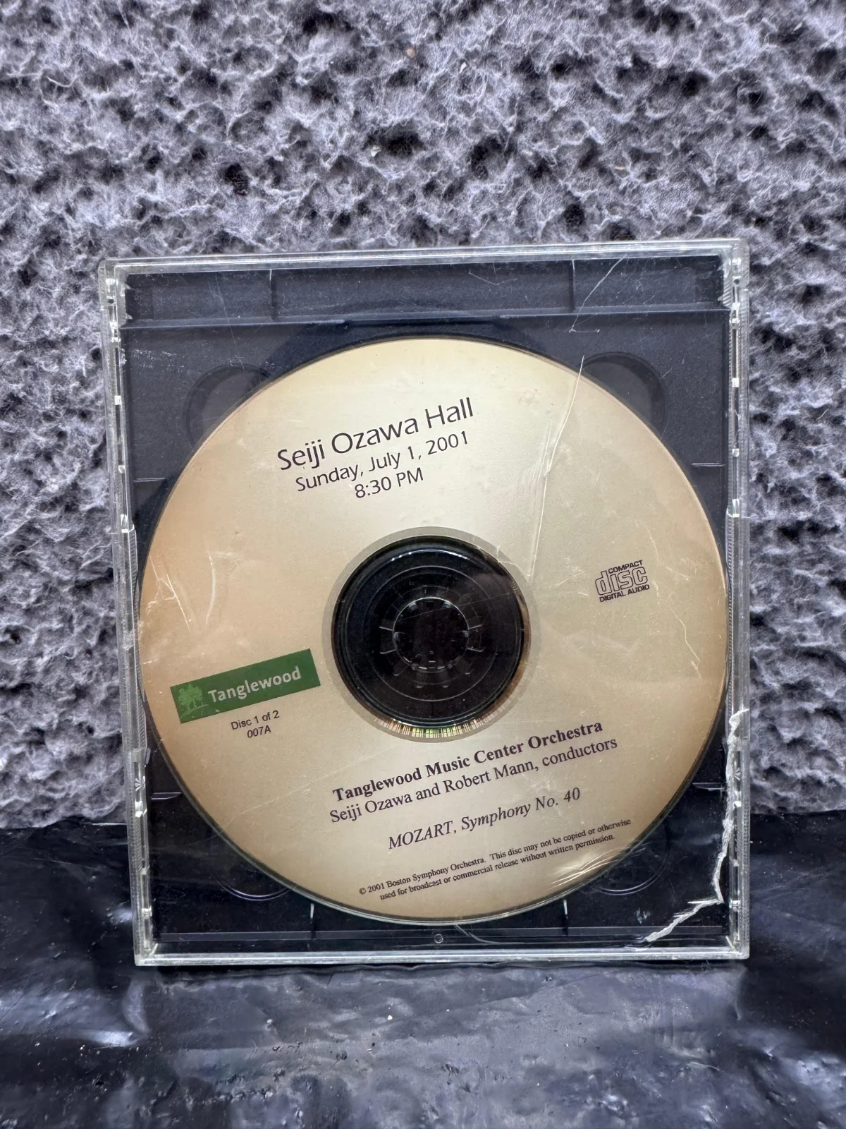 Seiji Ozawa Autographed New Year’s Concert 2002 & Tanglewood Mozart Sym. 40 CD, изображение 5