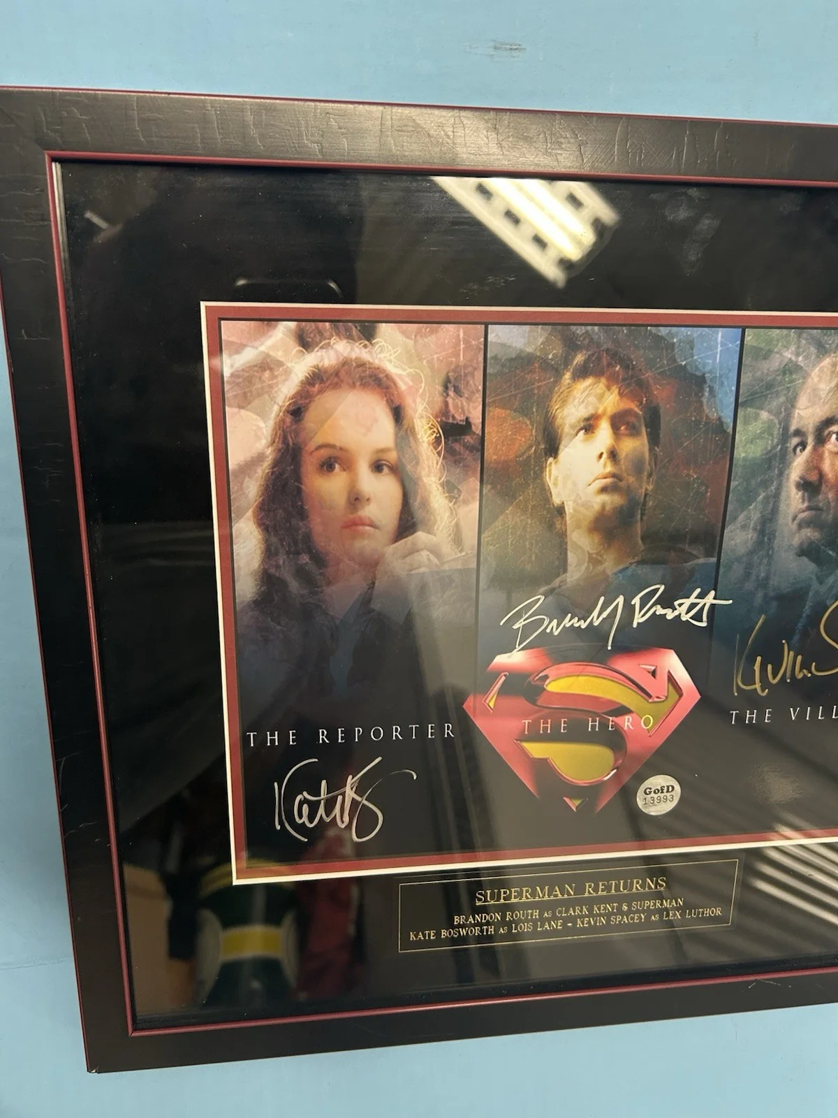 Brandon Routh, Kate Bosworth, Kevin Spacey — DC Superman Returns Routh Bosworth Spacey Signed Photo Framed Autographed COA, image 2