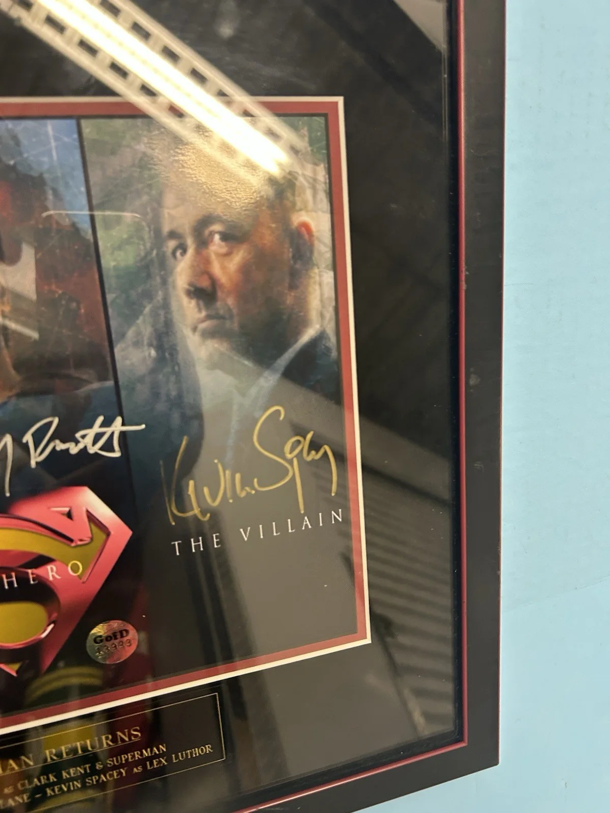 Brandon Routh, Kate Bosworth, Kevin Spacey — DC Superman Returns Routh Bosworth Spacey Signed Photo Framed Autographed COA, image 4