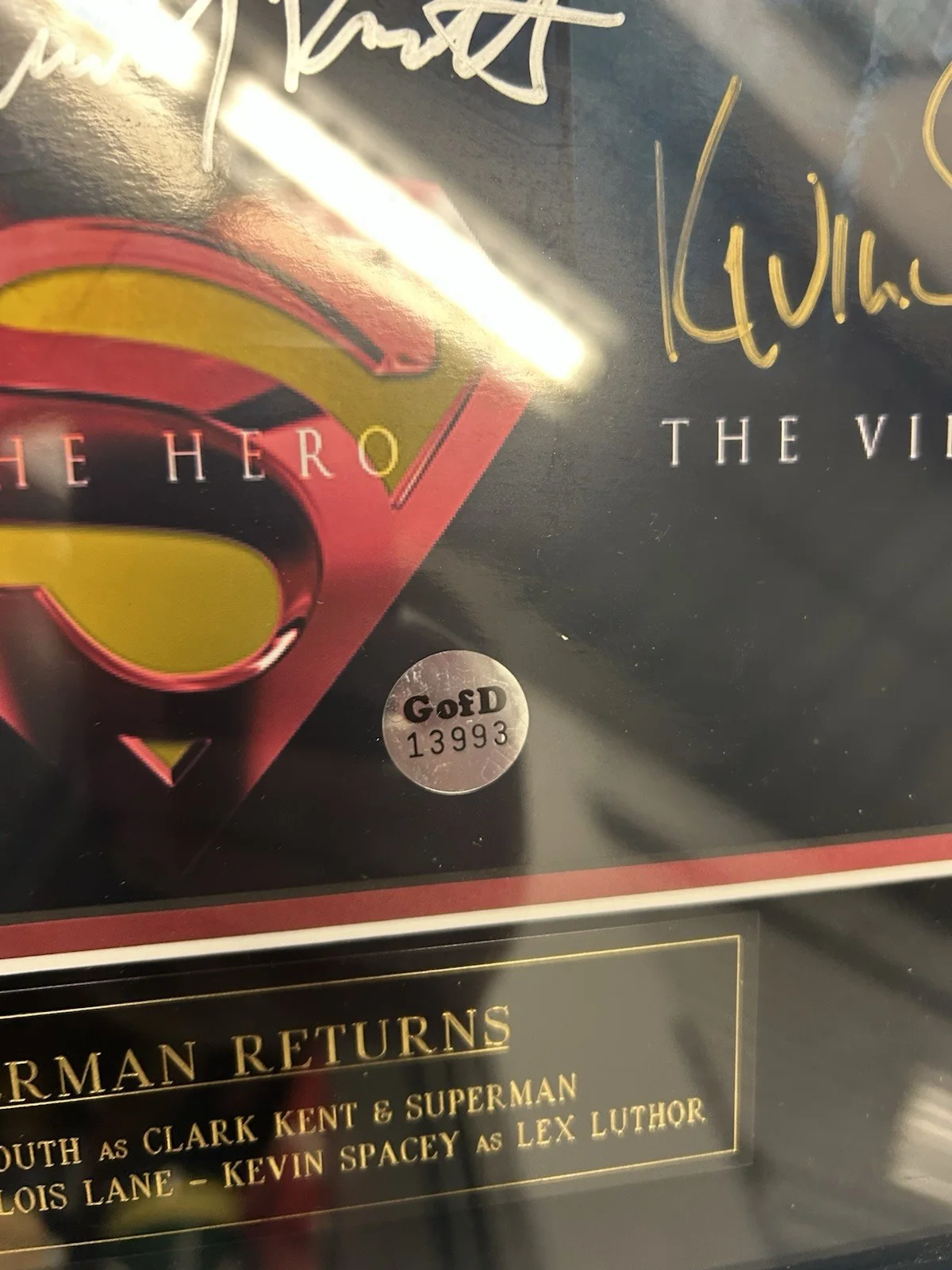 Brandon Routh, Kate Bosworth, Kevin Spacey — DC Superman Returns Routh Bosworth Spacey Signed Photo Framed Autographed COA, image 5