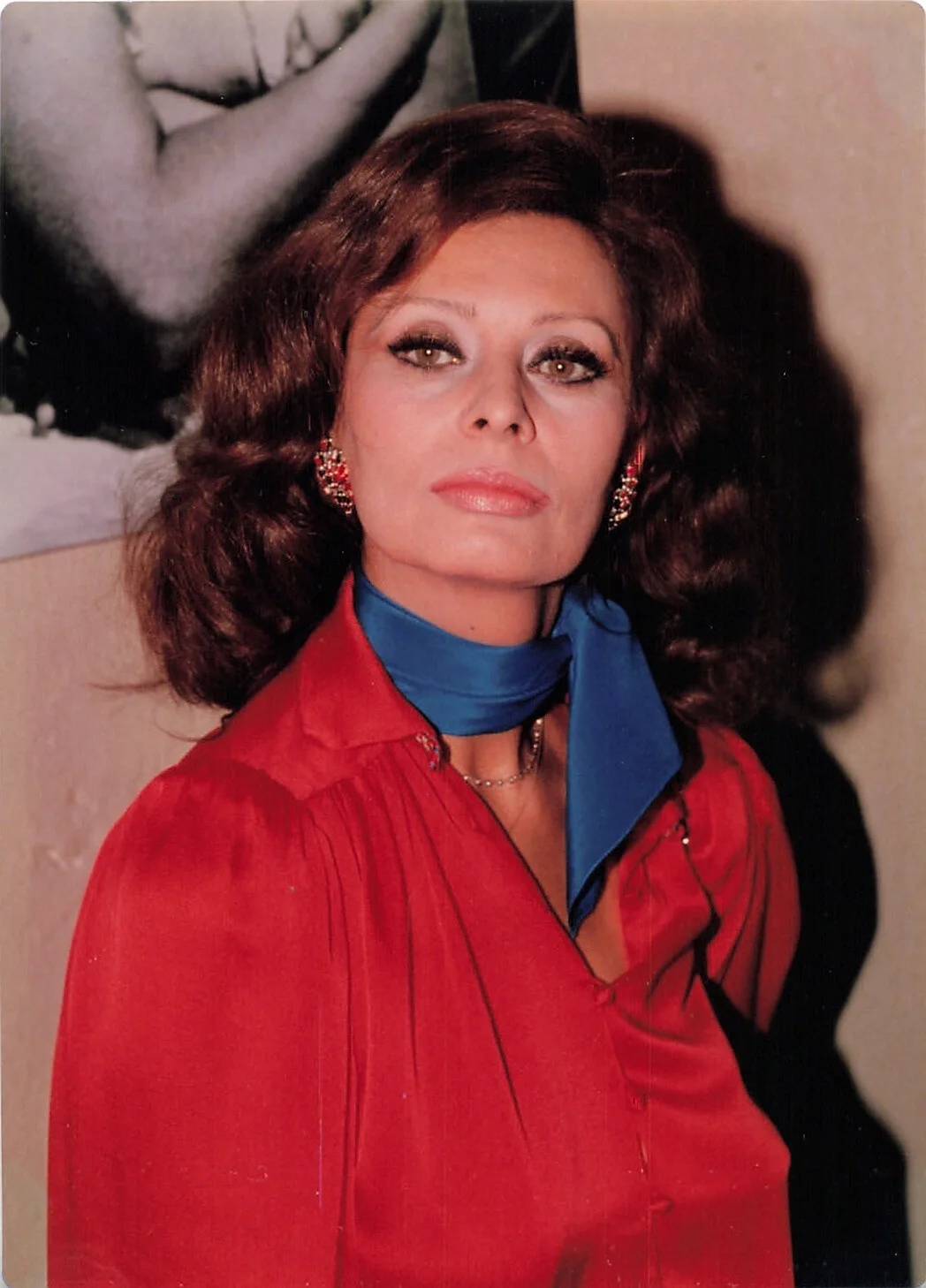 Sophia Loren — Sophia Loren 1980s Candid Photo & Hand Signed Autograph Card Event *Am10b2, изображение 4