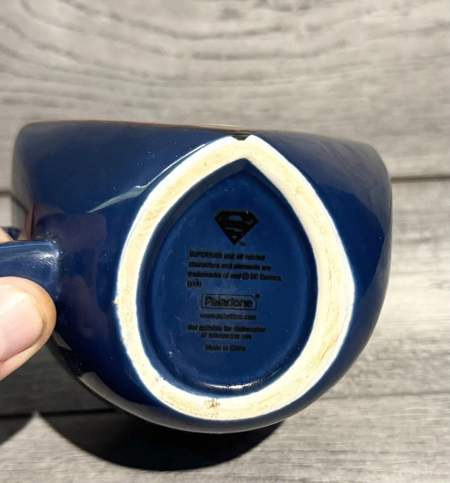 DC Comics Superman Shaped Mug manufactured by Paladone Very Good Condition, image 5