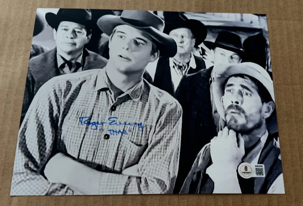 ROGER EWING — ROGER EWING SIGNED GUNSMOKE 8X10 PHOTO BECKETT COA AUTHENTIC #2