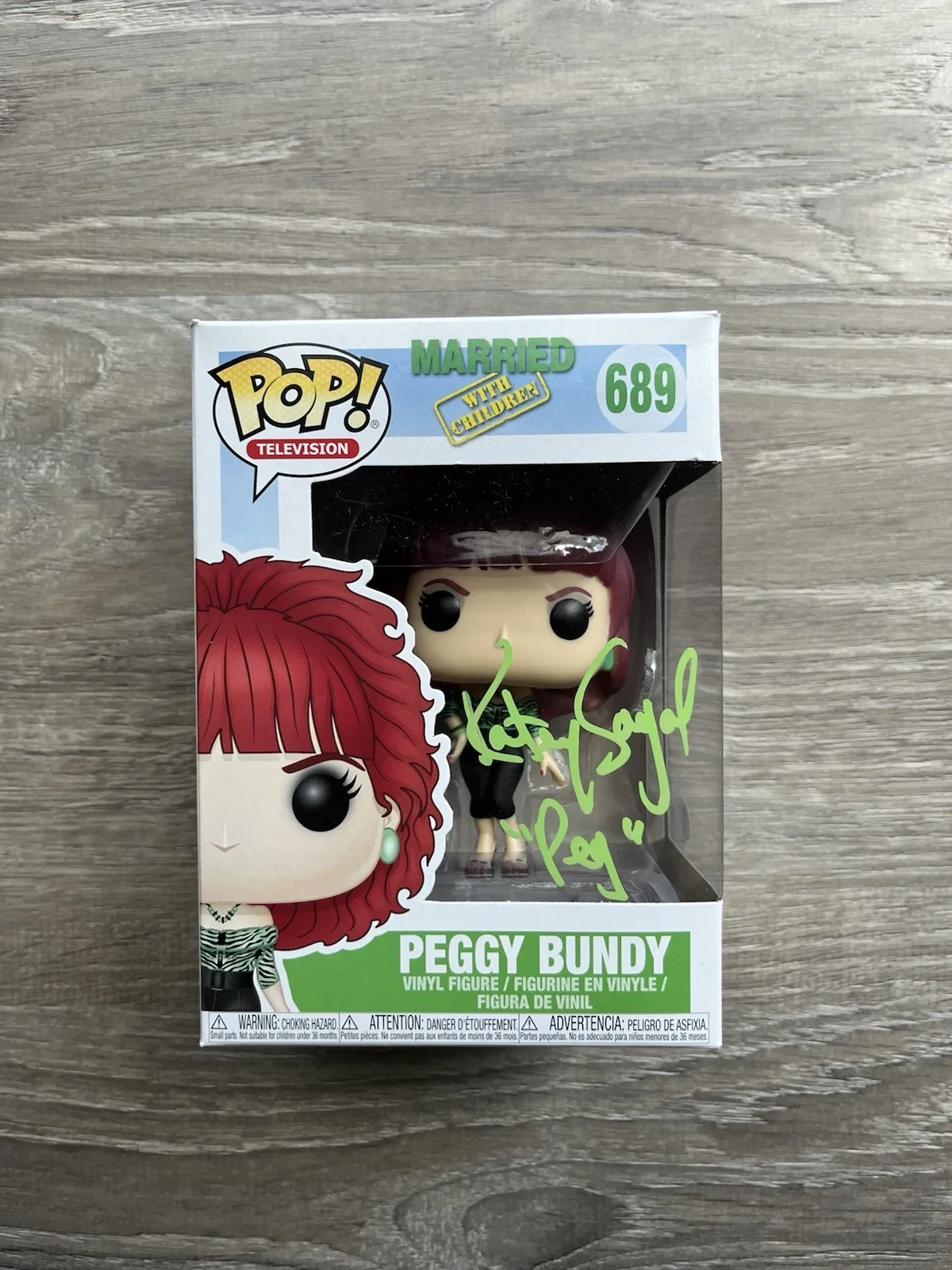 Katey Sagal — Katey Sagal Signed Peg Bundy Funko Pop Beckett COA Married With Children #689, image 2